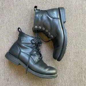 Harley-Davidson | Shoes | Harley Davidson Black Leather Mens  display picture 1